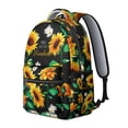 thumbnail image 2 of "Stylish Sunflower Themed Backpack for Women - Large Floral Print Bookbag with Laptop Compartment, Perfect for High School & College Students, Durable Construction for Daily Campus Use", 2 of 6