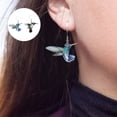 thumbnail image 2 of MasteelfCA 2 Pairs Fashion Earrings Girl Ear Ring Bird Pattern Ear Drops Ear Accessory, 2 of 8