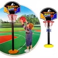 thumbnail image 4 of Yazoeia Indoor Outdoor Height Adjustable Children Basketball Backboard Stand Hoop MY320-6817, 4 of 9