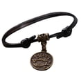 thumbnail image 2 of SmartBy 12 Constellations Round Charm Faux Leather Rope Anklet Foot Chain Ankle Bracelet, 2 of 7