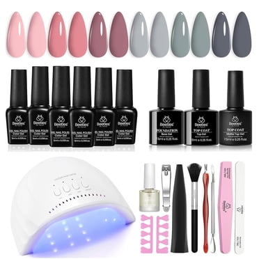 Beetles Gel Nail Polish Kit with U V Light - 80Pcs 55 Colors Gel Nail ...