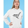 thumbnail image 2 of Bird Sylvia Sketch Hoodie Women -Image by Shutterstock, Female Medium, 2 of 4