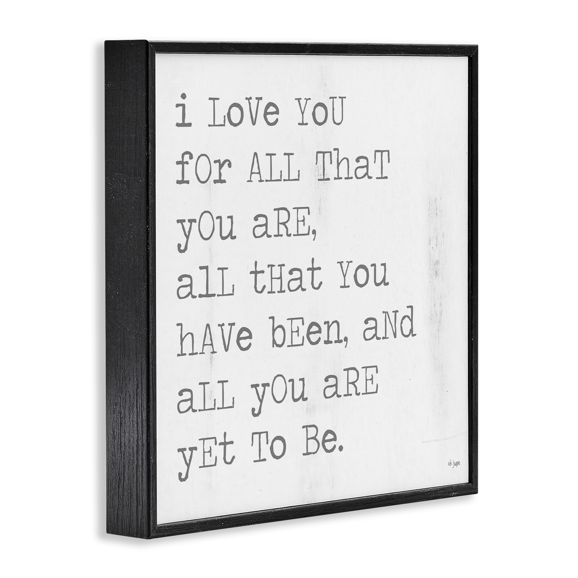 Stupell Industries Yet To Be Inspiring Phrase Typography Painting Black Framed Art Print Wall Art, 24 x 24