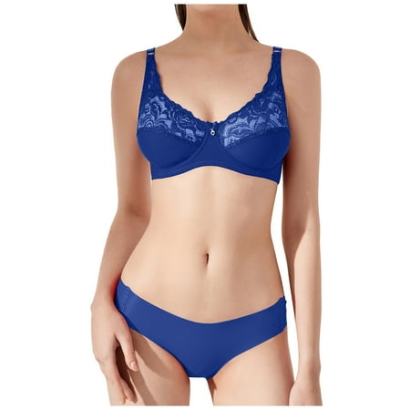 

DNDKILG Women s Bras Convertible Push-Up T-Shirt Bra Blue L