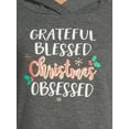 thumbnail image 3 of Holiday Time Women's Long Sleeve Hacci Hoodie, 3 of 5