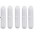 30Pcs 30mm/ 1.2 Inch PTFE Stirrer Mixer Stir Bar, White Color