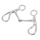 thumbnail image 2 of Bocado de caballo con anilla de acero inoxidable antimordeduras de 125 mm para entrenamiento ecuestre y uso en granjas, 2 of 8