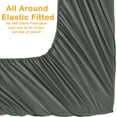 thumbnail image 3 of Elegant Comfort 1500 Series Wrinkle & Fade Resistant Ultra Soft 4-Piece Bed Sheet Set with Deep Pockets, King Grey, 3 of 4