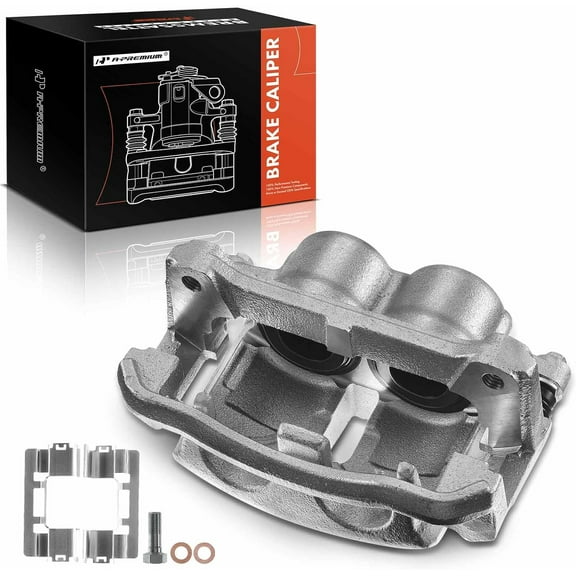 A-Premium Disc Brake Caliper Assembly with Bracket Replacement for Ford F-150 2009 Lobo 2009-2014 Front Driver