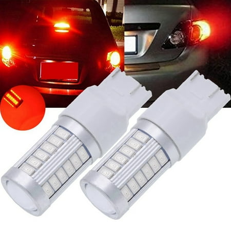 

7443 T20 Led Bulbs Red 900 Super Turn Signals Light Brake Stop Parking Light Back Up Reverse Light Tail Light Bulb DC 12V 3.6W (Pack Of 2)