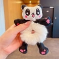 thumbnail image 4 of Cartoon Plush Hair Tie Scrunchy, Cute Rabbit Pig Animal Pattern Rubber Hairband for Children Women, Soft Elastic Hair Accessories, Polyester Fiber, 6.2" x 3.9", 4 of 8