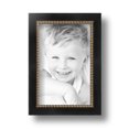 thumbnail image 2 of ArtToFrames 4" x 6" Black Square with Gold Beads Picture Frame, 4x6 inch Black Wood Poster Frame (WOM-5021), 2 Pack, 2 of 7