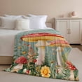 thumbnail image 3 of Flannel Fleece Throw Blanket FarmMushroom Spring Butterfly Flower Lightweight Soft Plush Blankets,Stars Moon Natural Scenery Cozy Warm Throw Blanket for Couch Sofa Bed Car Office 40x50in, 3 of 9