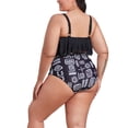 thumbnail image 4 of TOPIO Women Swimsuit Plus Size Swimsuit High Waisted Two Piece Flounce Bikini Swimwear, 4 of 6