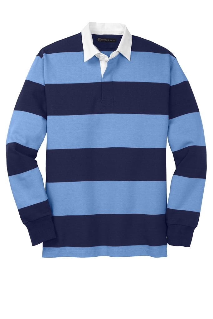 Mato & Hash Classic Long Sleeve Rugby Polo - MH - True Navy