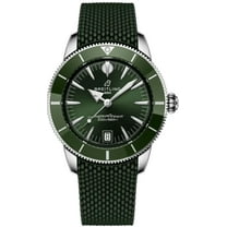 Breitling Superocean Heritage B31 Automatic 40 Green Dial Rubber Strap Men's Watch AB3110361L1S1