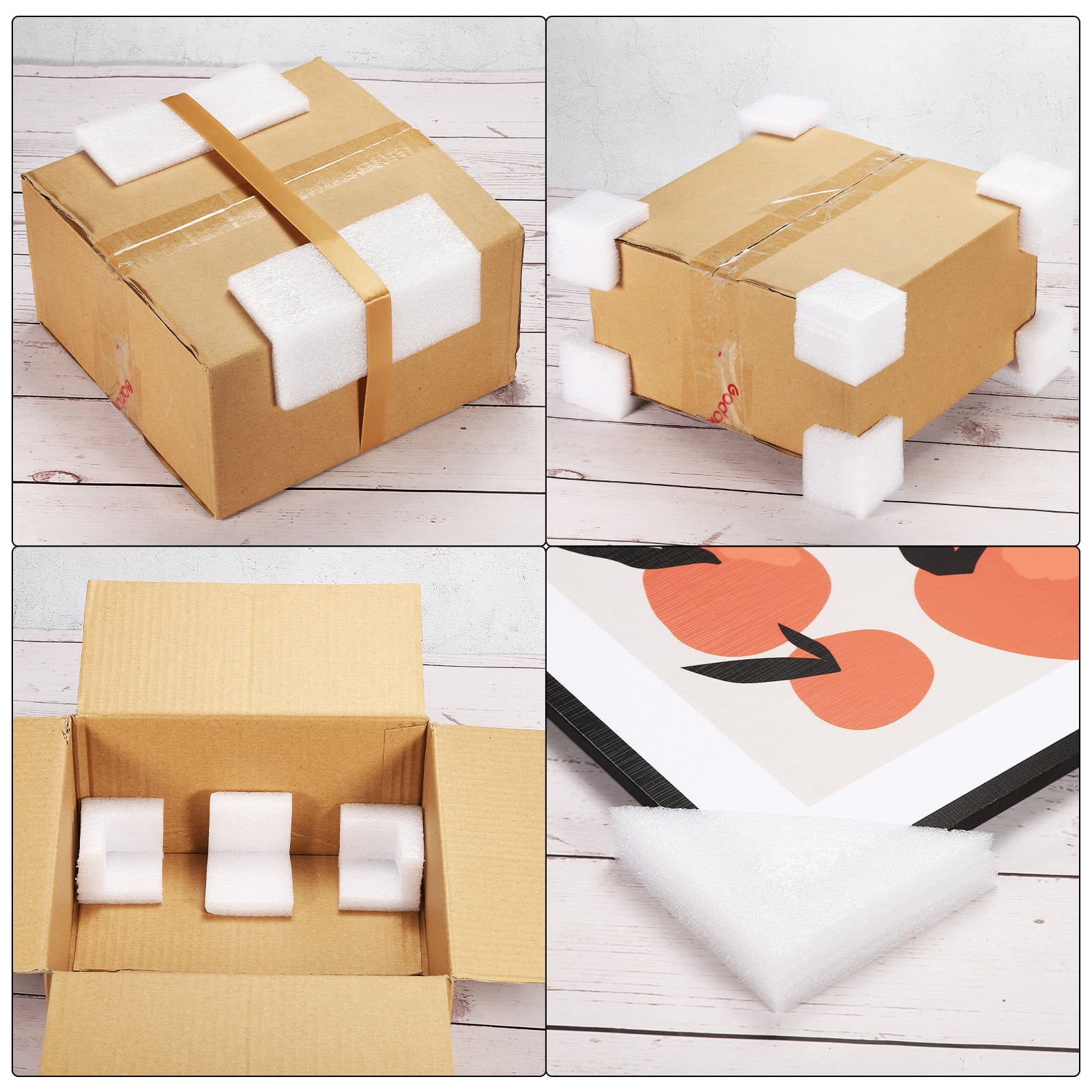 Pack of 50 Foam Corner Protector 3.1x3.1x3.1 Inch Polyethylene Edges Guard