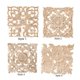 thumbnail image 1 of Aplique de estilo europeo de madera maciza, cuadrado, tallado, flor cuadrada, puerta, corazón, flor, accesorios de decoración de muebles, 1 of 5