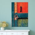 thumbnail image 2 of wall26 Canvas Wall Art - Rustic Colorful Wooden Door - Giclee Print Gallery Wrap Modern Home Art Ready to Hang - 12x18 inches, 2 of 4