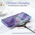 thumbnail image 6 of CASEFIV for Samsung Galaxy S22+/S22 Plus 5G Case,Marble Pattern 3 in 1 Heavy Duty Shockproof Full Body Rugged Hard PC+Soft Silicone Drop Protective Women Girls Covers,Cobalt Violet, 6 of 7
