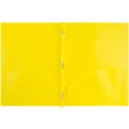 thumbnail image 2 of JAM Paper POP Plastic Folders with Clasps, Yellow, 6 per Pack, 2 of 5