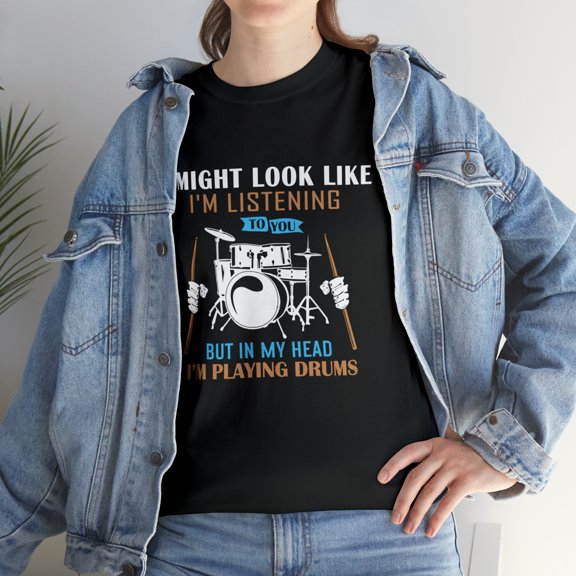 Funny I Am Playing Drum For Drummers Band Members T-Shirt