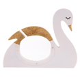 thumbnail image 2 of cisne de madera, caja para monedas, independiente, para niñas, niños, habitación de bebé, adorno decorativo Oro SM SunniMix Cisne de madera, 2 of 8