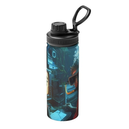 

Ocsxa Underwater Office Diver Print 18oz Stainless Steel Water Bottle Unisex Water Bottle Insulated Sports Water Cup Flask for Cold Water Drinks/Sports/Travel/Car/School