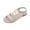 Beige, variant on Open Toe flat sandals for women flat sandals for women Slingback Flatform Flat Arch