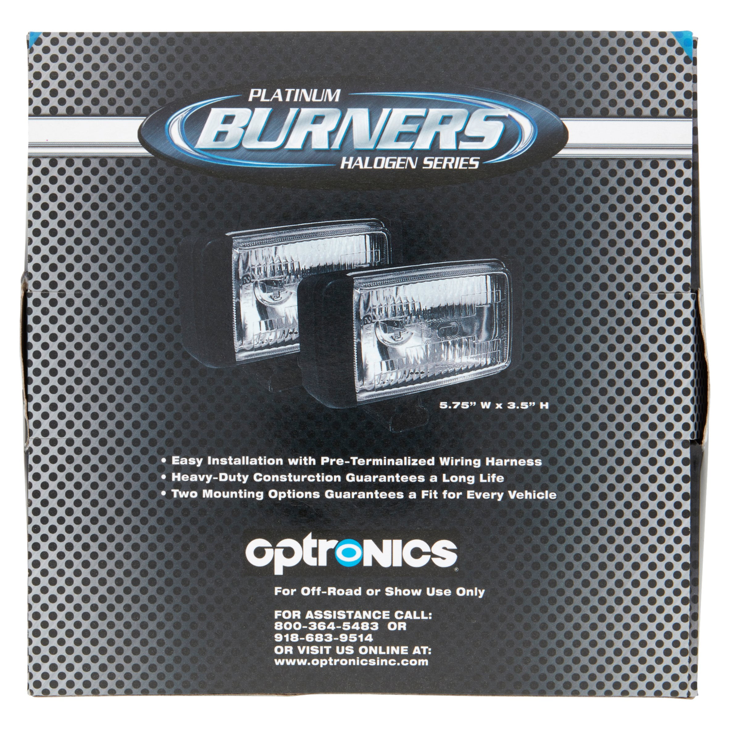Optronics Burners Platinum Halogen Series High Performance Driving Light Kit - Walmart.com