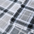 thumbnail image 3 of Mainstays Super Soft Plush Blanket, Twin, Light Grey Plaid 66"X90", Suitable for Adult, 3 of 7