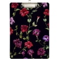 thumbnail image 2 of 12.5"x9" Vivid Floral Clipboards, Standard A4 Letter Size Nursing Clipboard with Low Profile Metal Clip Decorative Clip Board for Office Supplies,Gold, 2 of 7