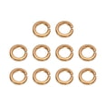 thumbnail image 1 of Uxcell M3x4.8x0.8mm Split Lock Washer, 10 PCS Copper Metric Spring Lock Gaskets Washer Spacers for Screws Bolts, Cooper Tone, 1 of 7
