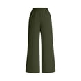 thumbnail image 6 of Levmjia Womens Pants Casual Solid Color Leggings with Pockets High Waist Yoga Workout Fitness Stretch Home All Season Comfort Fit, 6 of 7