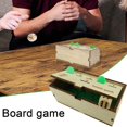 thumbnail image 2 of Juego de mesa Warkul Penny con caja de madera de pino, dados, monedas verdes, 2 a 6 jugadores, estrategia competitiva para niños, adultos, familia, regalo de cumpleaños y Navidad, 2 of 7
