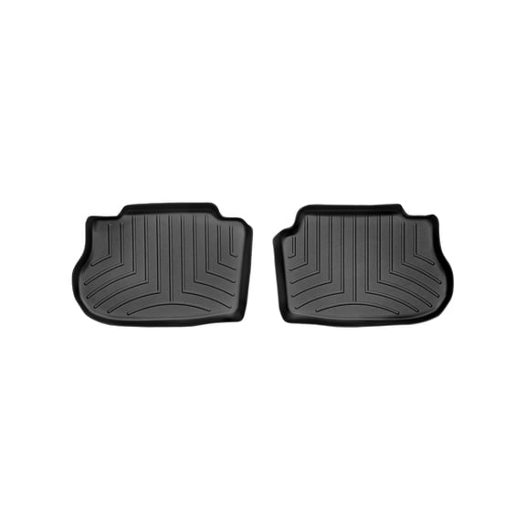 WeatherTech Custom Fit FloorLiners compatible with 2003-2008 Infiniti FX - 2nd Row (2-Piece Liner), Black