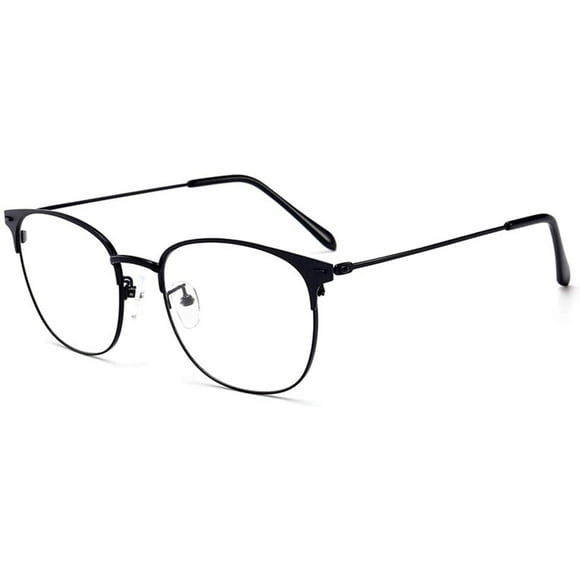 Blue Light Round Glasses for Women Blocking UV Anti Eye Fatigue Computer Eyeglasses Clear Lens Eyewear Metal Frame
