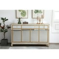 thumbnail image 2 of Reflexion 60 in. mirrored credenza in gold, 2 of 10