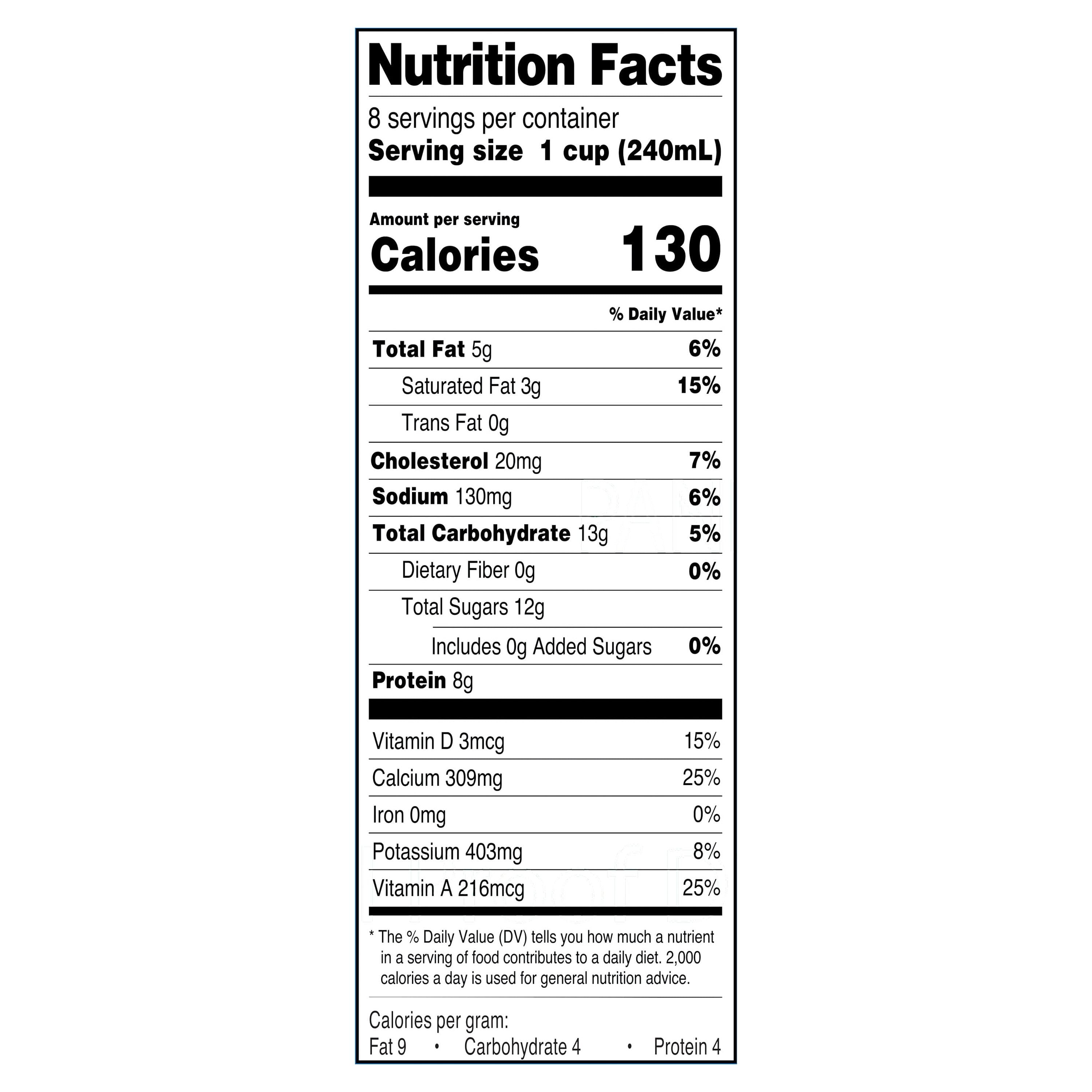 Great Value Lactose Free 2% Reduced Fat Milk, Half Gallon, 64 fl oz