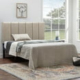 thumbnail image 4 of Andeworld Upholstered Headboard King Foldable Headboard for King Bed Adjustable Height Oatmeal, 4 of 6