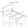 thumbnail image 4 of Dorian Faux Leather Upholstered Queen Panel Bed Black, 4 of 4