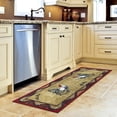 thumbnail image 6 of Ottomanson Machine Washable Non-Slip Rubberback Rooster 2x5 Kitchen Runner Rug, 20" x 59", Beige/Black, 6 of 9
