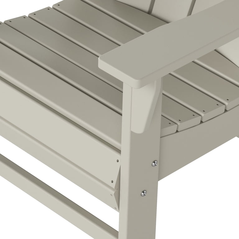 WestinTrends Malibu Adirondack Dining Chair, Sand photo 8