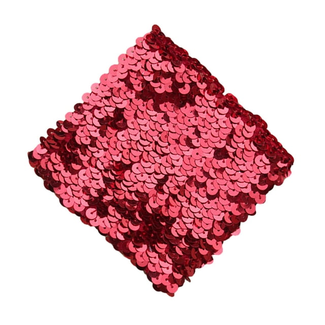 Unatoiry Shiny Gauntlet Glove With Sequins Lightweight And Portable Comfortable To Wear Multiple Colors Red