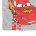 thumbnail image 3 of Disney Pixar Cars Lightning McQueen Toddler Boys Fleece Hoodie Grey / Black 4T, 3 of 5