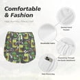 thumbnail image 6 of Picia Cartoon Dinosaurs (2) Pattern Women's 2 in 1 Athletic Running Shorts High Waisted Workout Casual Gym Sweat Shorts with Comfy Liner Zipper Pockets-Large, 6 of 9
