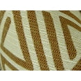thumbnail image 3 of Plutus Brands Plutus Arrow Maze Cream and Brown Handmade Decorative Throw Pillow double sided 20" x 26" standard Large, 3 of 3