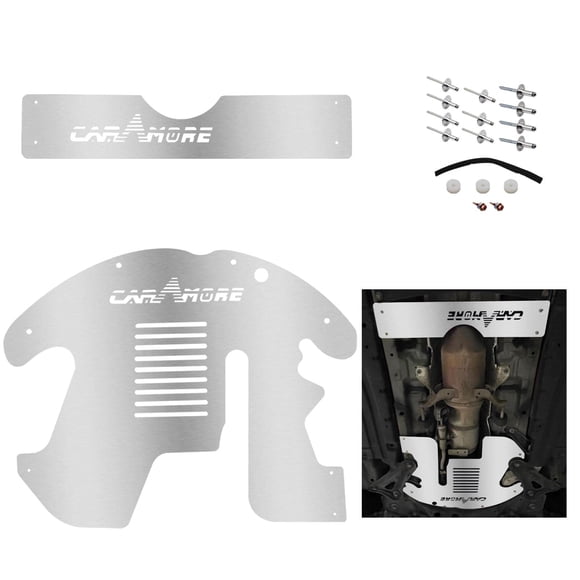 LOSTAR Catalytic Converter Protection Shield Fits 2010 2011 2012 2013 2014 2015 Toyota Prius l4 1.8L - Catalytic Converter Anti Theft