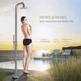 thumbnail image 3 of HEATGENE Outdoor Shower with Rain Shower and Handheld Shower Head for Outside/Poolside/Patio Drench Shower - Brushed, 3 of 5