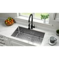 thumbnail image 3 of Kingston Brass GKDS332292H Calgary 33" Stainless Steel Single Bowl Dual Mount Kitchen Sink with Bottom Grid and Strainer, Brushed, 3 of 9